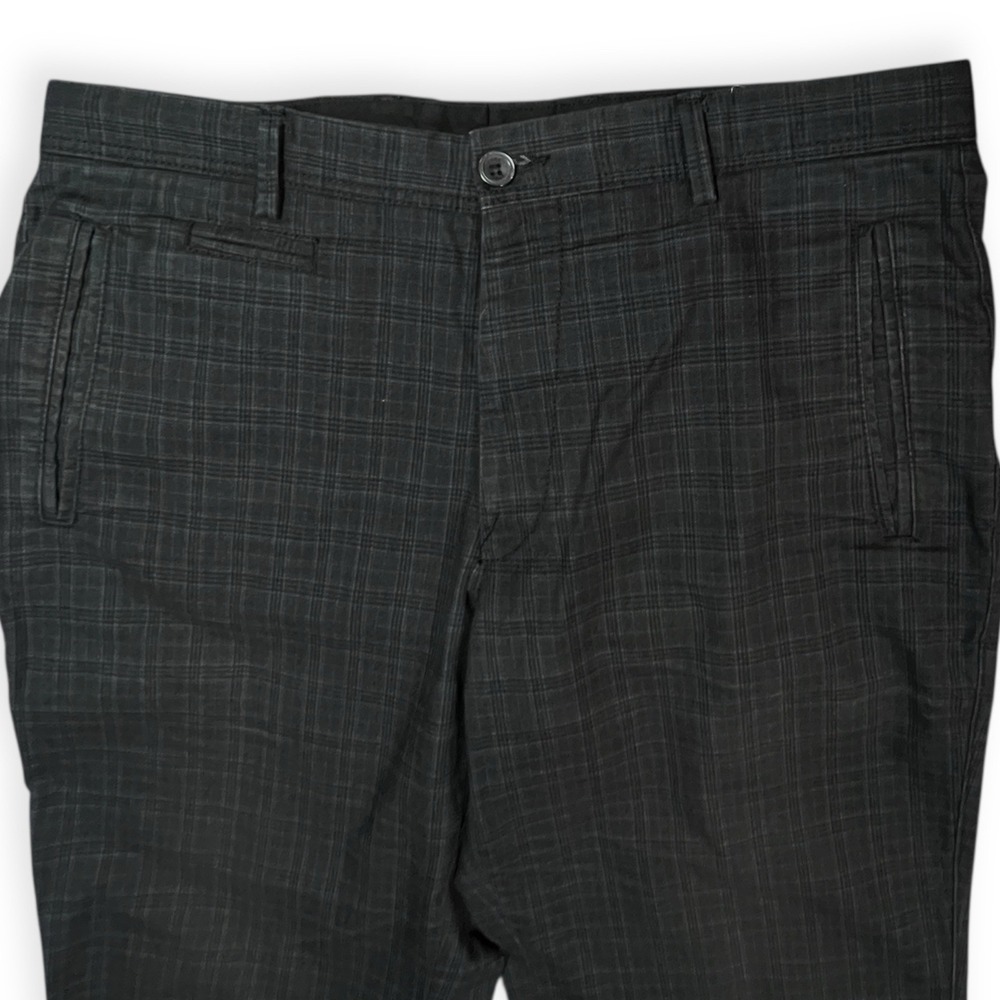 RUBA PANTALON Sport Men's Plaid Flat Front‎ slacks Sz 34 European 44 /33" Inseam